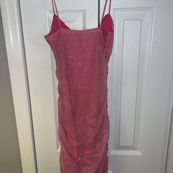 Sparkly Pink Mini Dress - Picture 4 of 5